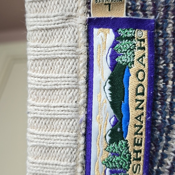 Shenandoah Men's 80's Vintage Cotton Button Down Sweater Vest Size L - Picture 6 of 7